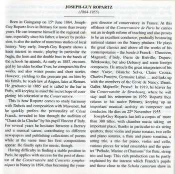 CD Joseph Guy Ropartz: The Three Sonatas For Violin & Piano