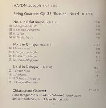 SACD Joseph Haydn: String Quartets Op 33/4-6