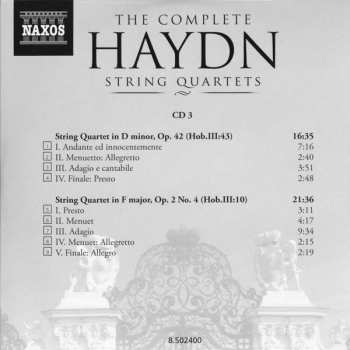 25CD/Doos Joseph Haydn: The Complete String Quartets