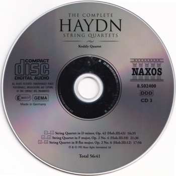 25CD/Doos Joseph Haydn: The Complete String Quartets
