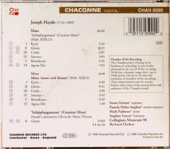 CD Joseph Haydn: Creation Mass = Schöpfungsmesse / Missa 'Rorate Coeli Desuper'