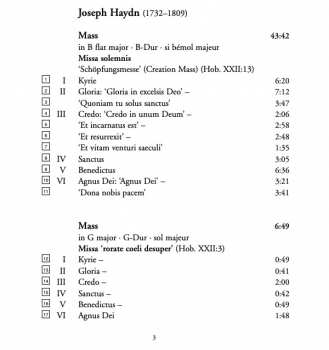 CD Joseph Haydn: Creation Mass = Schöpfungsmesse / Missa 'Rorate Coeli Desuper'