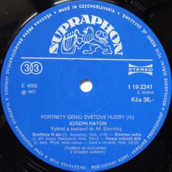 2LP/Doos Joseph Haydn: Géniové Světové Hudby III. (2xLP + BOX)