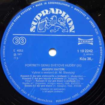 2LP/Doos Joseph Haydn: Géniové Světové Hudby III. (2xLP + BOX)