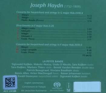 SACD Joseph Haydn: Harpsichord Concertos In F And G / Divertimento In F