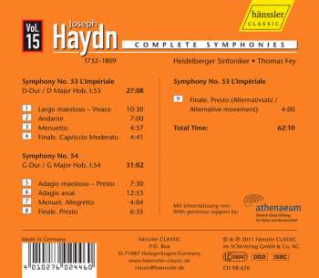 CD Joseph Haydn: Complete Symphonies (No. 53 / No. 54)