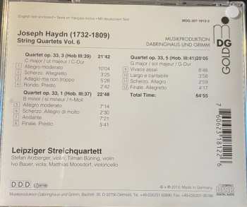CD Joseph Haydn: String Quartets Vol.6 (Op. 33 No.1 . 3. 5)