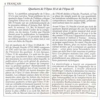 2CD Joseph Haydn: Les Quatuors Œuvres 33 & 42
