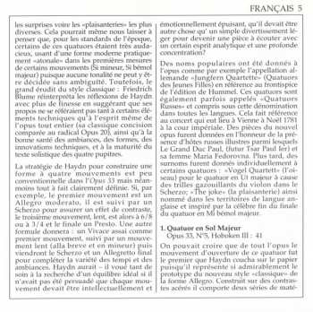2CD Joseph Haydn: Les Quatuors Œuvres 33 & 42