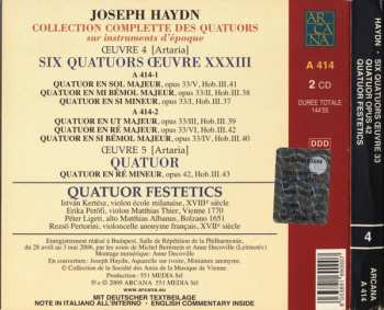 2CD Joseph Haydn: Les Quatuors Œuvres 33 & 42