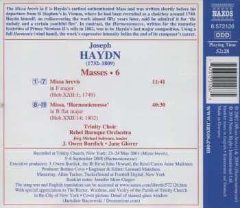 CD Joseph Haydn: Missa Brevis (1749) • Harmoniemesse