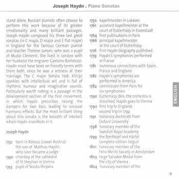 CD Joseph Haydn: Piano Sonatas