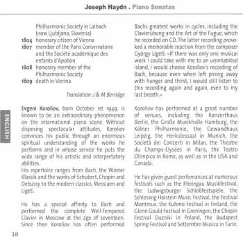 CD Joseph Haydn: Piano Sonatas