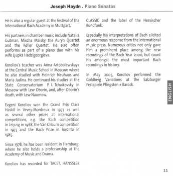 CD Joseph Haydn: Piano Sonatas
