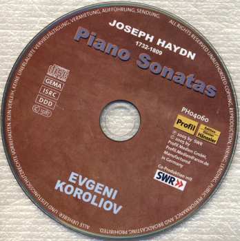 CD Joseph Haydn: Piano Sonatas