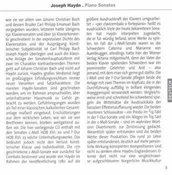 CD Joseph Haydn: Piano Sonatas