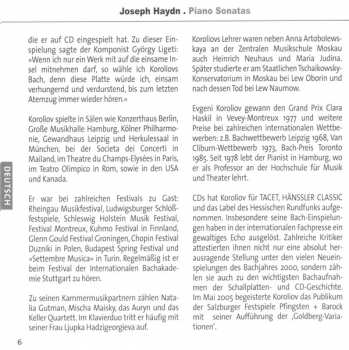 CD Joseph Haydn: Piano Sonatas