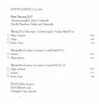 CD Joseph Haydn: Piano Trios Nos.25-27 DIGI