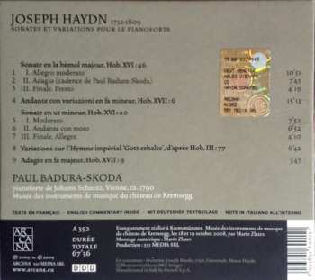 CD Joseph Haydn: Sonates Et Variations Pour Le Pianoforte