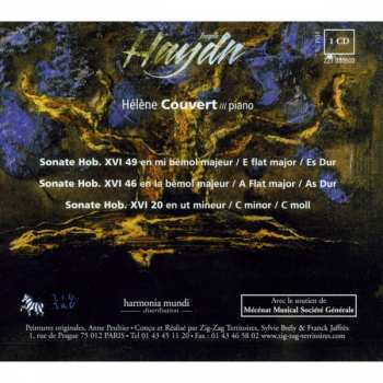 CD Joseph Haydn:  Sonates Hob. XVI 49, 46, 20