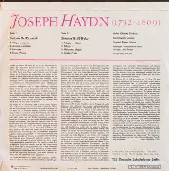 LP Staatskapelle Dresden: Sinfonie Nr. 95 C-Moll / Sinfonie Nr. 98 B-Dur