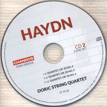 2CD Joseph Haydn: String Quartets, Op. 20 - Volume 1