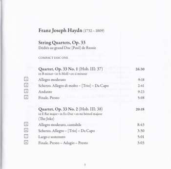 2CD Joseph Haydn: String Quartets, Op. 33