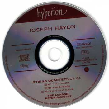 2CD Joseph Haydn: String Quartets, Op 64