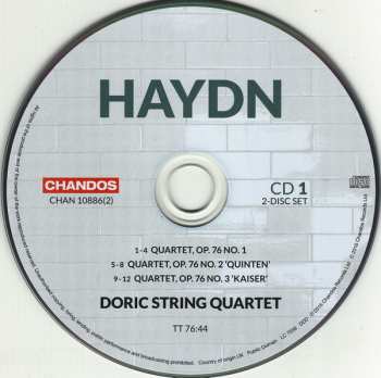 2CD Joseph Haydn: String Quartets, Op. 76