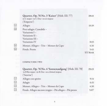 2CD Joseph Haydn: String Quartets, Op. 76
