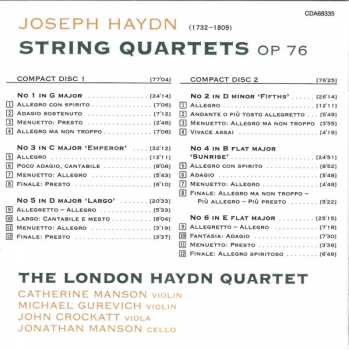 2CD Joseph Haydn: String Quartets Op 76