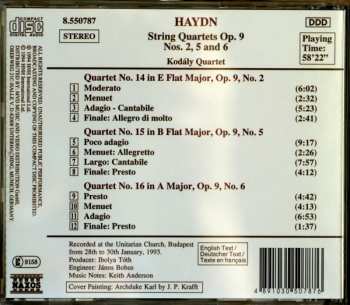 CD Joseph Haydn: String Quartets Op. 9 Nos. 2, 5 And 6