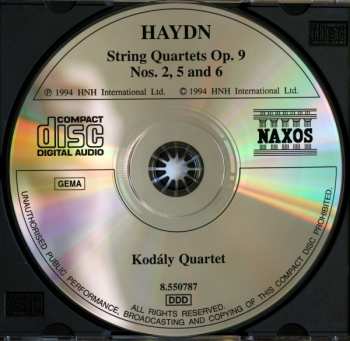CD Joseph Haydn: String Quartets Op. 9 Nos. 2, 5 And 6