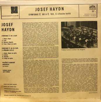 LP Joseph Haydn: Symfonie č. 88 G Dur, č. 103 Es Dur S Vířením Kotlů
