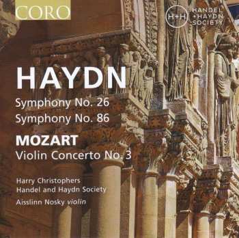 Album Wolfgang Amadeus Mozart: Symphonies 26 & 86; Violin Concerto No. 3