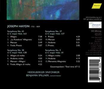 CD Joseph Haydn: Symphonies –  Nos. 63, 38, 37, 9