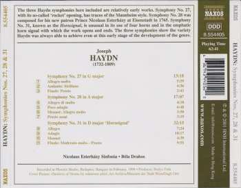 CD Joseph Haydn: Symphonies Vol. 23 (Nos. 27, 28 And 31 'Hornsignal')