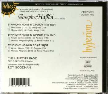 CD Joseph Haydn: Symphonies Nos. 82 (The Bear), 83 (The Hen), 84