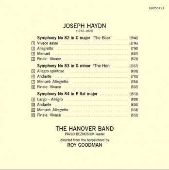 CD Joseph Haydn: Symphonies Nos. 82 (The Bear), 83 (The Hen), 84