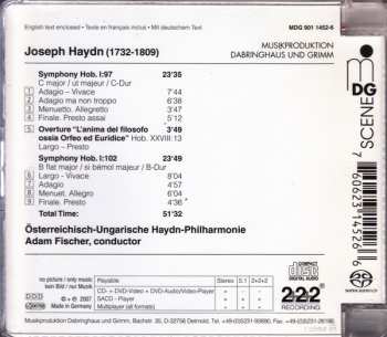 SACD Joseph Haydn: Symphony No. 97, Symphony No. 102, Overture "L’anima Del Filosofo Ossia Orfeo Ed Euridice"