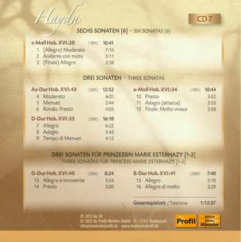 9CD/Doos Joseph Haydn: The Piano Sonatas = Die Klaviersonaten