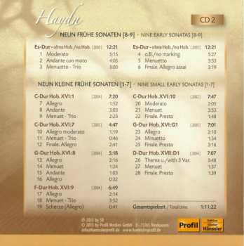 9CD/Doos Joseph Haydn: The Piano Sonatas = Die Klaviersonaten
