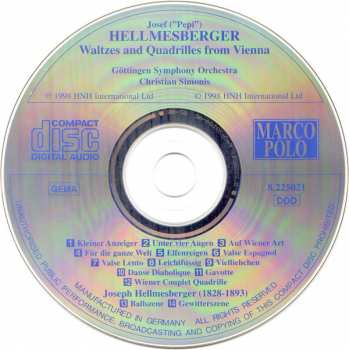 CD Göttinger Symphonie Orchester: Waltzes And Quadrilles From Vienna