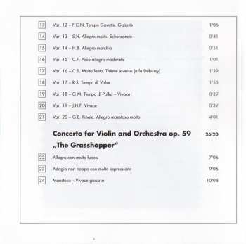 CD Howard Griffiths: Violin Concerto »The Grasshopper« • The Raven • Auld Lang Syne