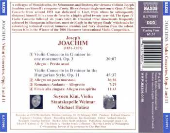 CD Joseph Joachim: Violin Concertos, Opp. 3 And 11