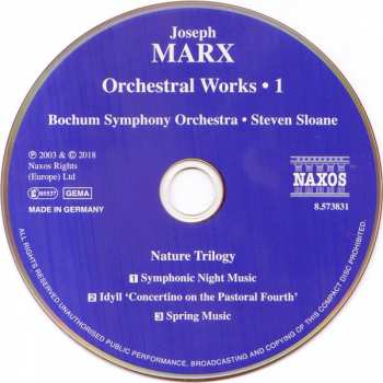 CD Bochumer Symphoniker: Orchestral Works • 1