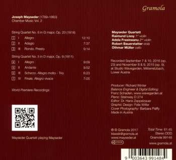 CD Joseph Mayseder: Kammermusik Vol. 2