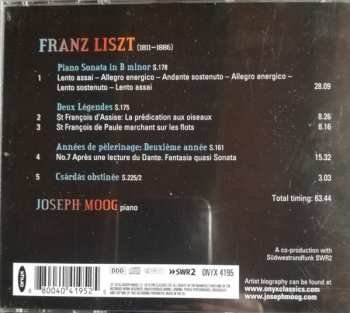 CD Joseph Moog: Between Heaven & Hell, Liszt