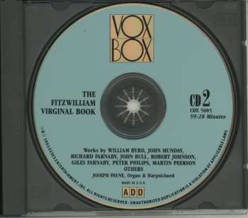 2CD Joseph Payne: Music From The Fitzwilliam Virginal Book