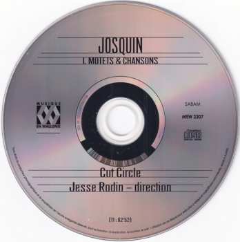 CD Josquin Des Prés: I. Motets & Chansons